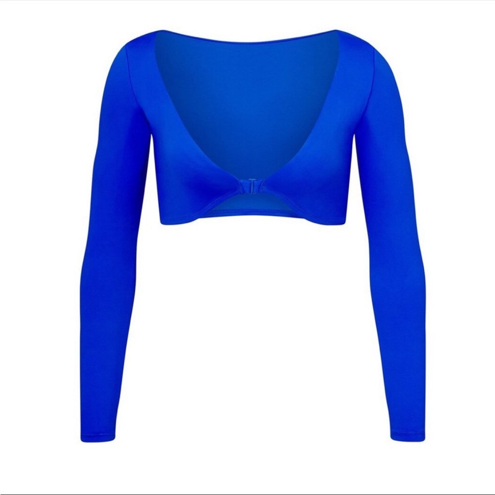 SKIMS SWIM TOP COLOR COBALT